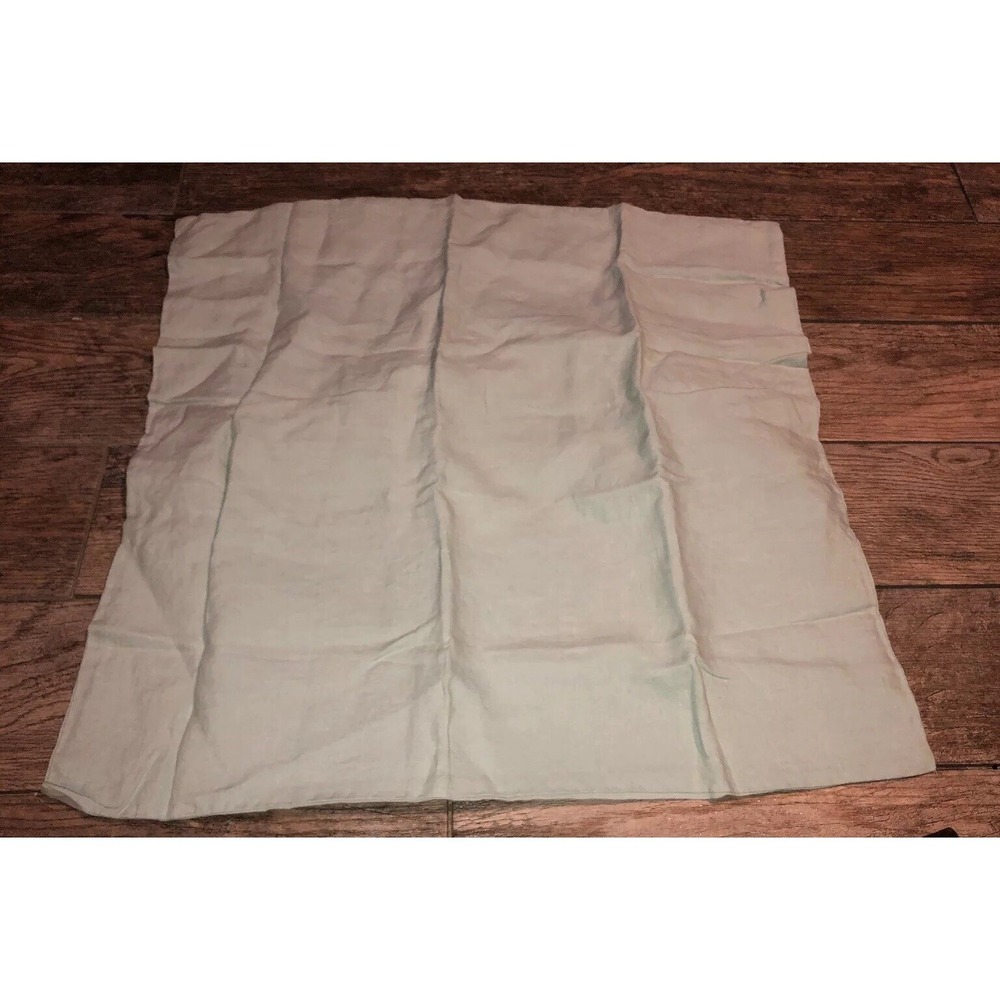 West Elm Linen One (1) Euro 26 X 26 Sham Cover Light‎ Green New